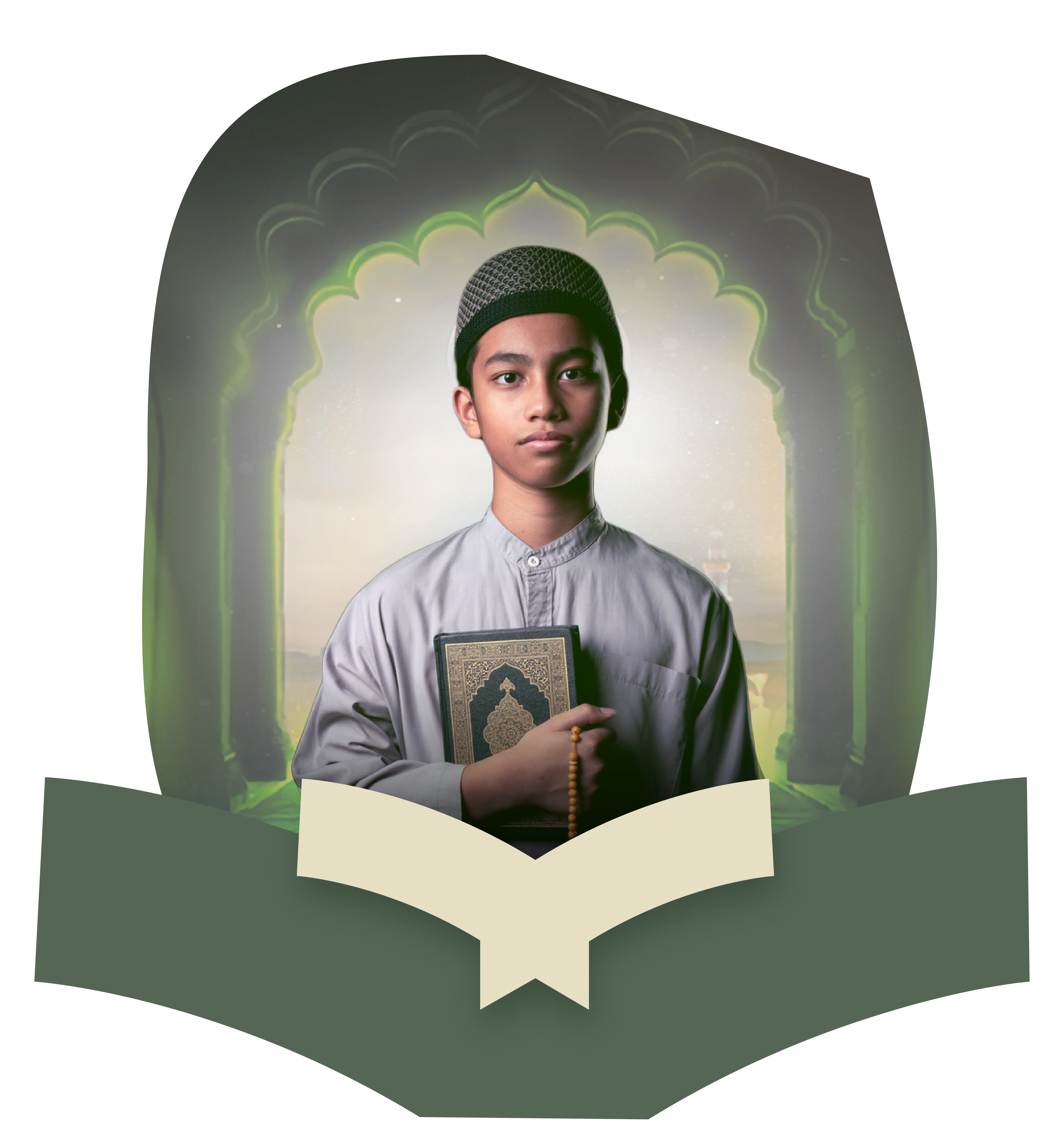 Student with Quran